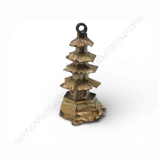 14CT PAGODA CHARM AF H.20mm 1.26gms