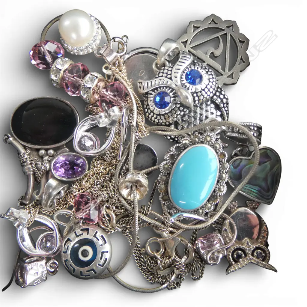 ASST. STG SILVER JEWELLERY 42gms TW Image 1++