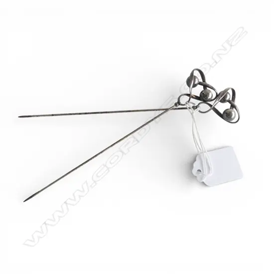 PR VINTAGE S/SILVER HAT PINS L160MM
