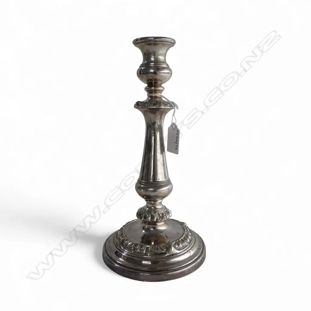 SHEFFIELD PLATE CANDLESTICK H260MM FAULTS Image 1++
