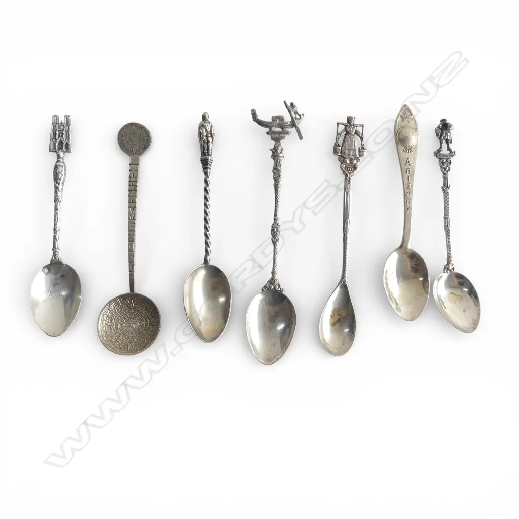 COLLECTION 7 S/SILVER  VINTAGE SOV SPOONS 71GMS  Image 1++