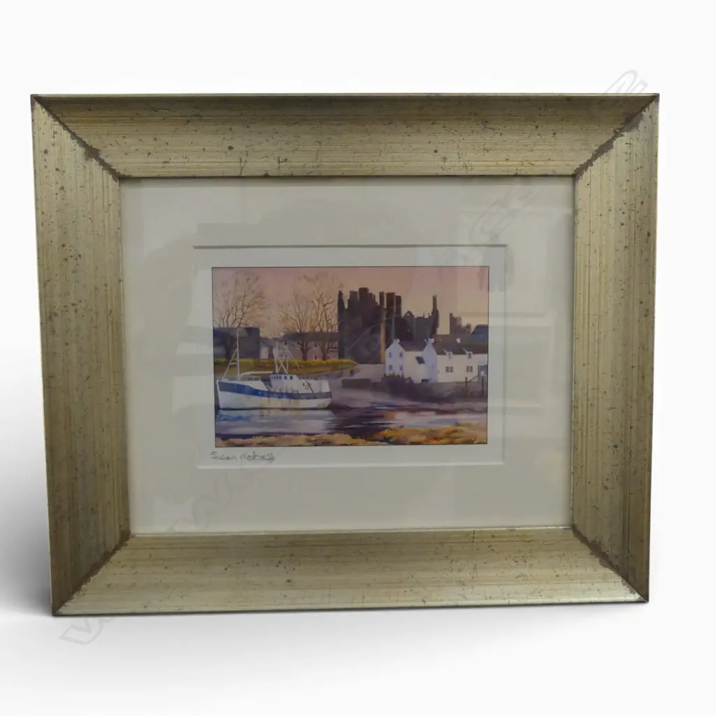 SUSAN METCALFE, SCOTTISH SCENE, SIGNED PRINT 110X155MM Image 1++