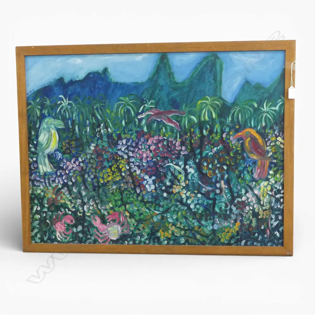 ALAN THORNTON 'MOOREA' OIL ON HARDBOARD 590 X 795MM Image 1++