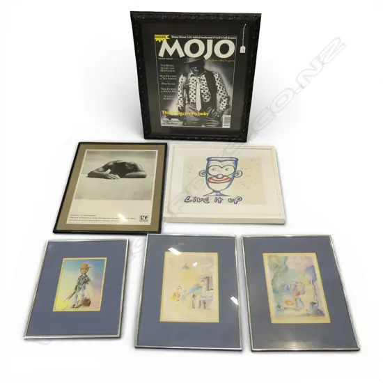 6 ARTWORKS; MOJO PRINT ETC