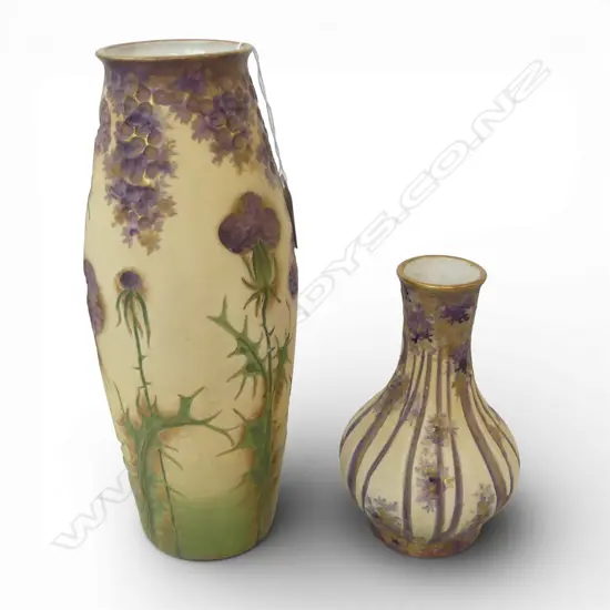 2 AMPHORA VASES H.265mm