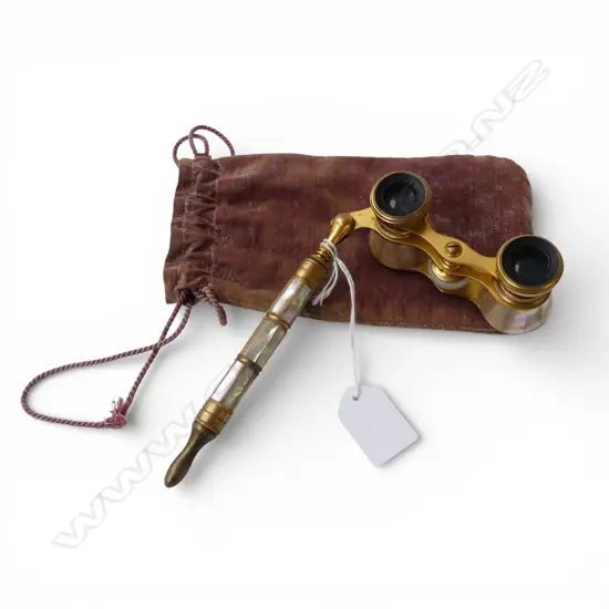 PR IRIS PARIS BRASS & MOP OPERA GLASSES