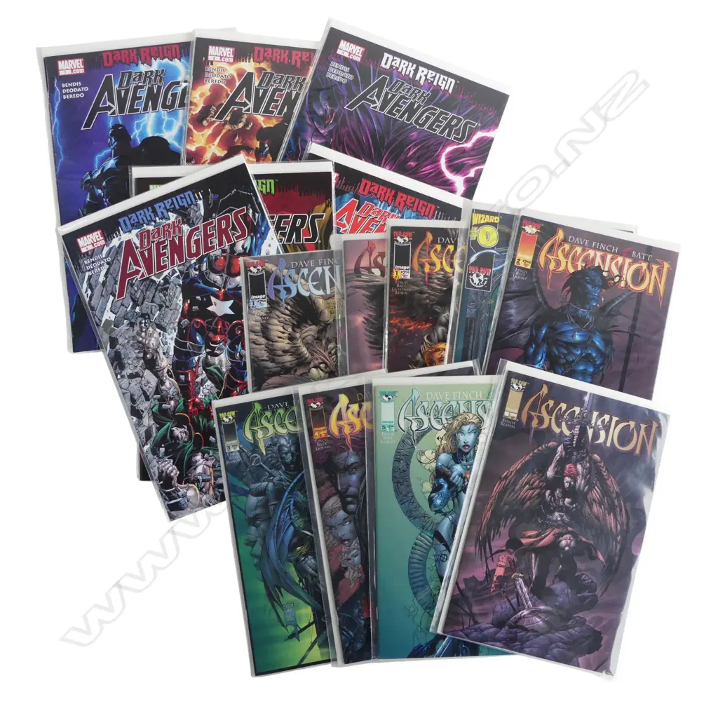 9 'ASCENSION' COMICS #0-6, inclds Fan Club Ed. & special #1 variant ed. + 6 MARVEL 'DARK AVENGERS-Dark Reign' #1-6 Image 1++