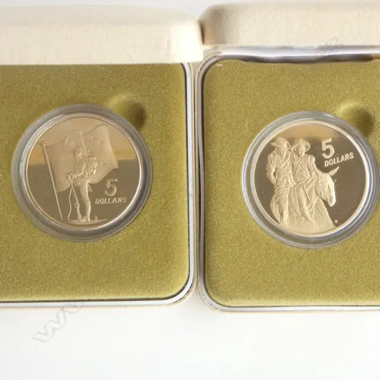 ANZAC COMMEMORATIVE 1990 75th ANNIVERSARY COIN SET