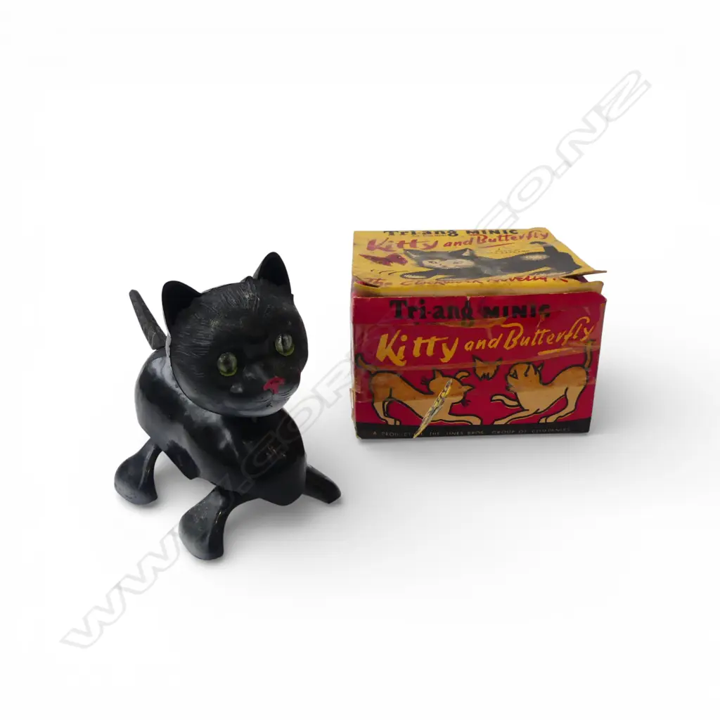 VINTAGE TRI-ANG 'KITTY AND BUTTERFLY' in original play worn box  Image 1++