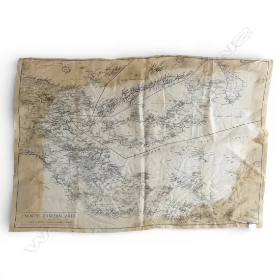 SILK MAP FOR WW2 SOLDIERS FIGHTING IN ASIA