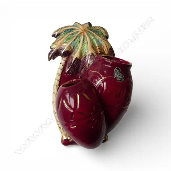 BESWICK PALM TREE WALL VASE #1063 H.220mm
