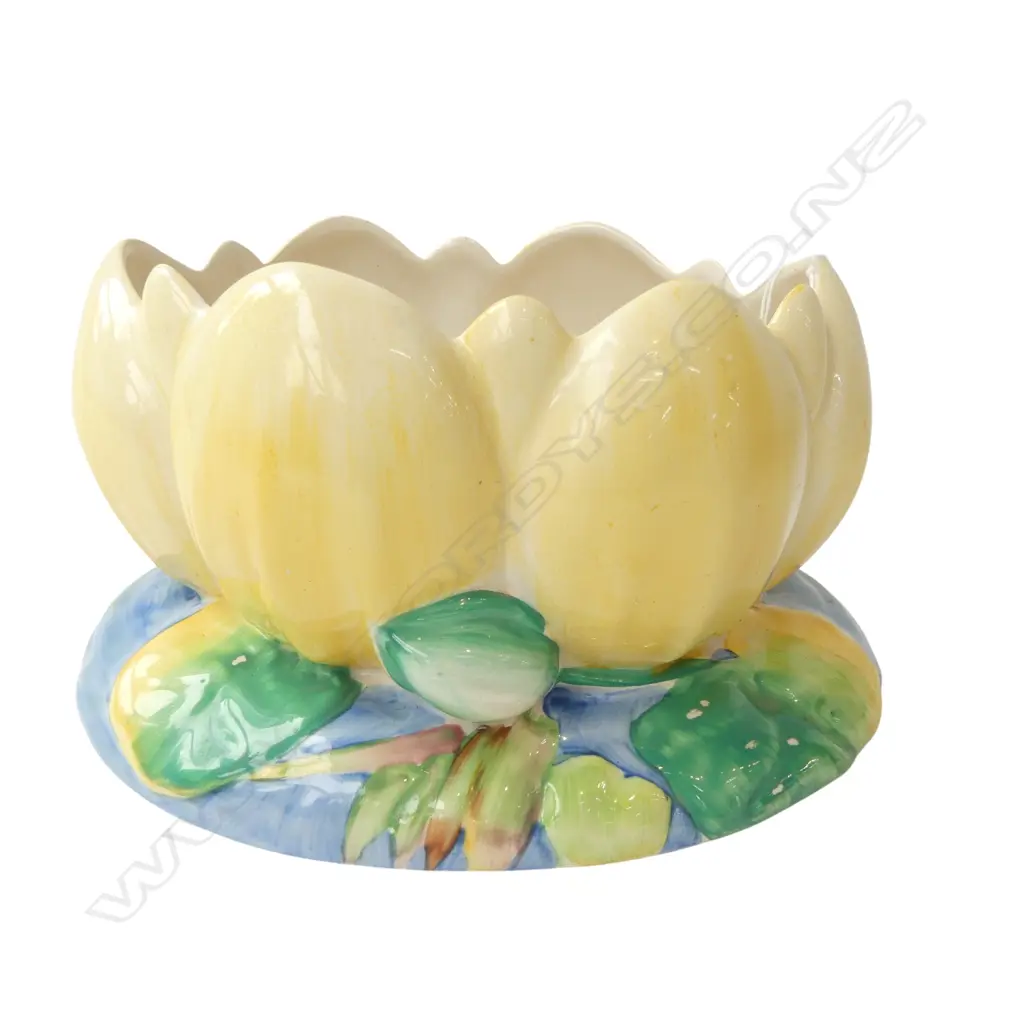 CLARICE CLIFF LILY VASE W.225mm Image 1++