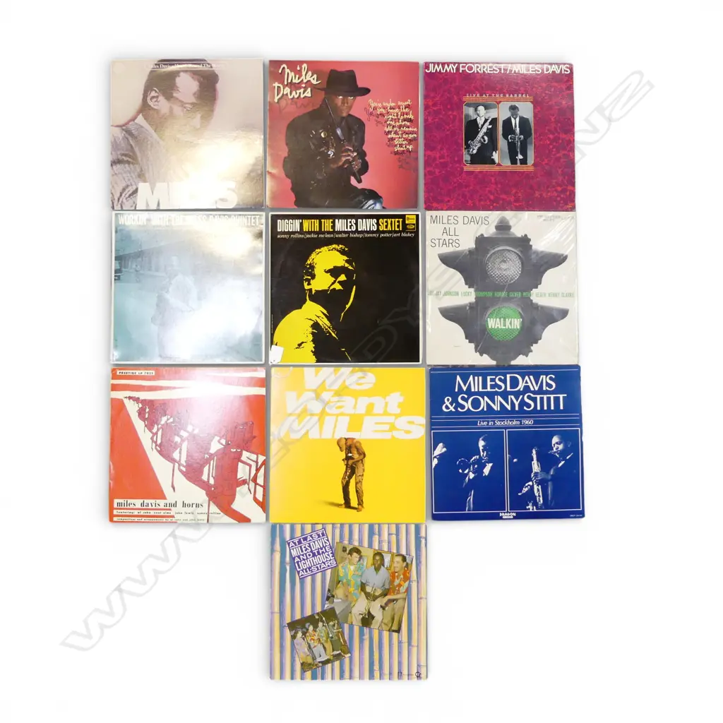 10 ASST. MILES DAVIS JAZZ LPs Provenance: Ex Collection Wellington Choy Image 1++