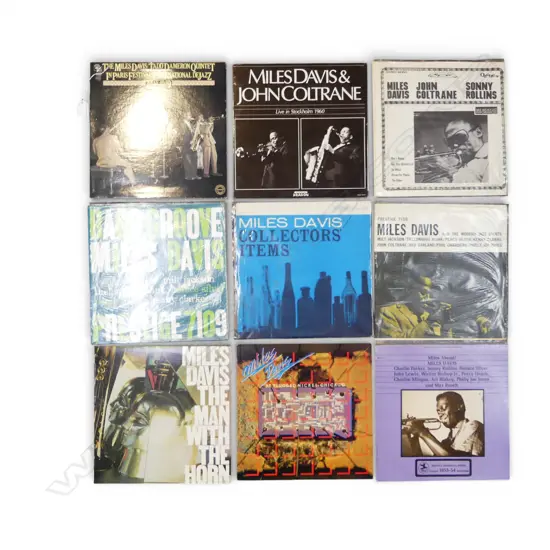 9 ASST. MILES DAVIS JAZZ LPs Provenance: Ex Collection Wellington Choy
