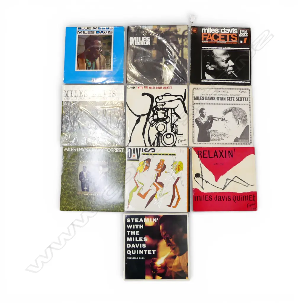 10 ASST. MILES DAVIS JAZZ LPs Provenance: Ex Collection Wellington Choy Image 1++