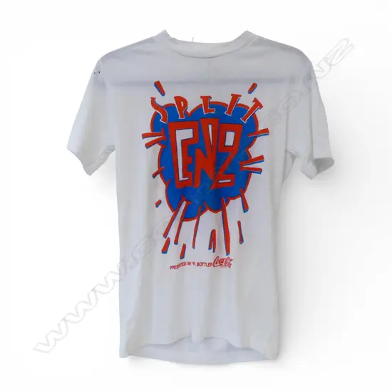 SPLIT ENZ ENDS WITH A BANG TOUR T SHIRT 1984 SIZE SMALL