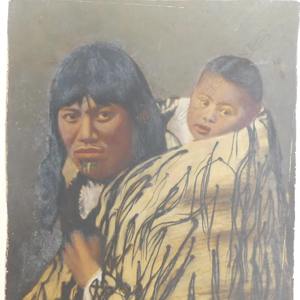 3 ANTIQUE PAINTINGS; WAHINE & TAMAITI, GENTLEMAN SMOKING, & FRAMED EUROPEAN SCENE  Image 1++