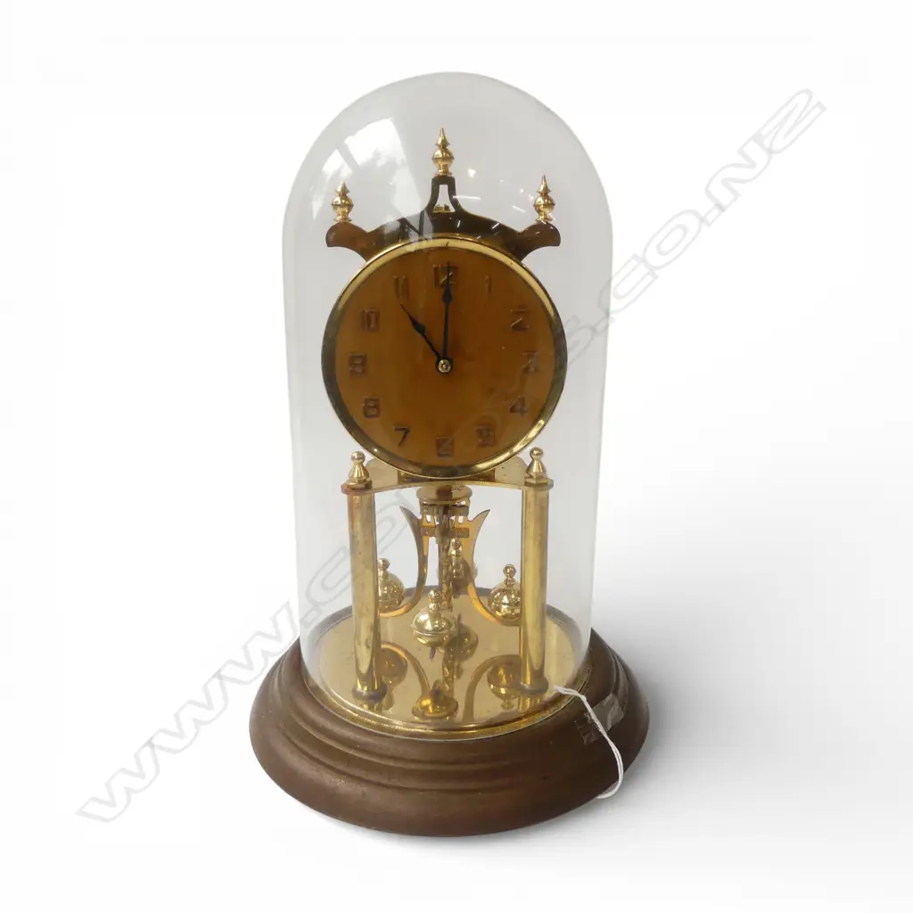 EARLY 19thC GERMAN KUNDO 400 DAY CLOCK including manual, dome chipped H.310mm Image 1++