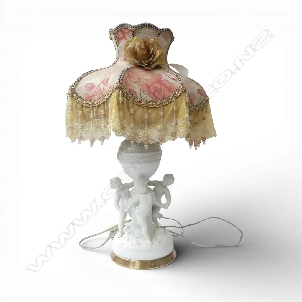 CLASSICAL STYLE LAMP w. DANCING PUTTI TO BASE H.600mm Image 1++