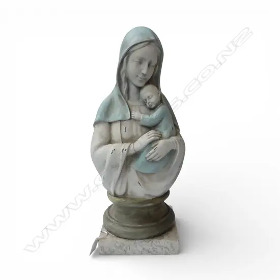 MADONNA AND CHILD BUST H.430mm