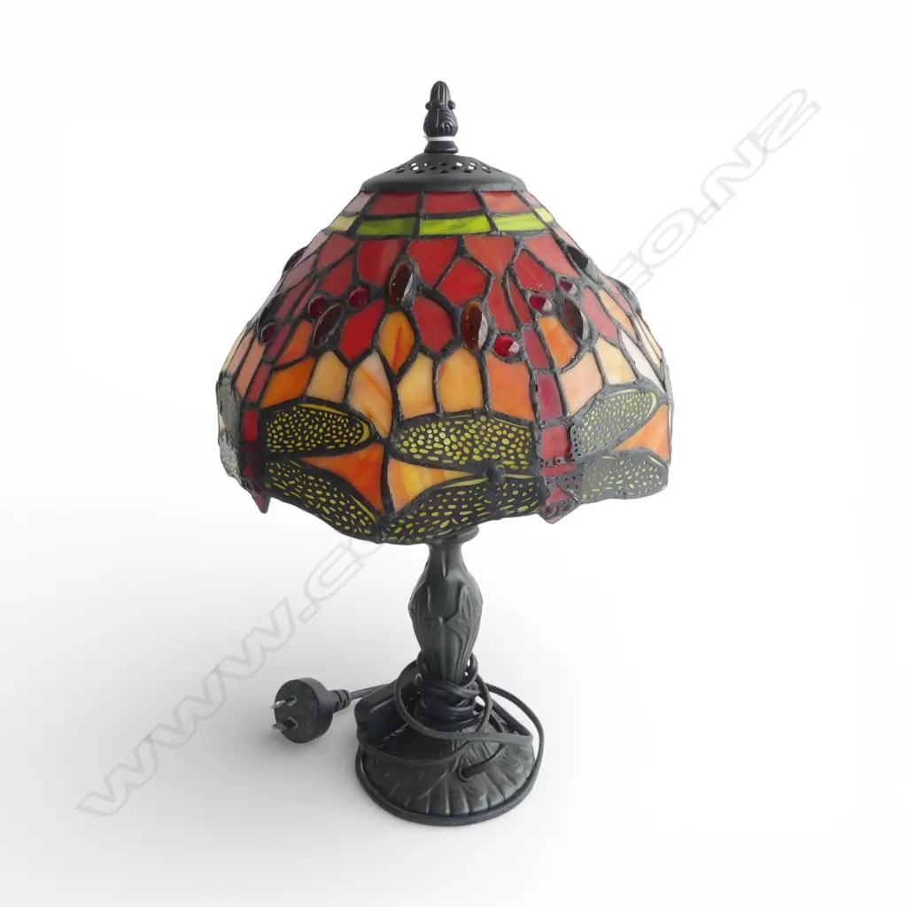 DRAGON FLY PAT LEADLIGHT TABLE LAMP H380MM Image 1++