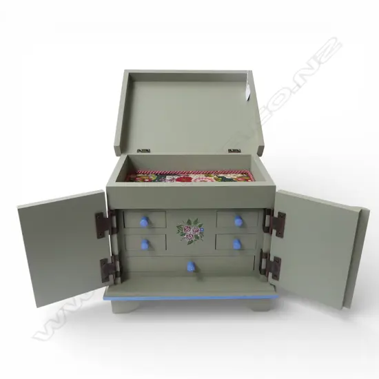  PAINTED JEWELLERY CASE 