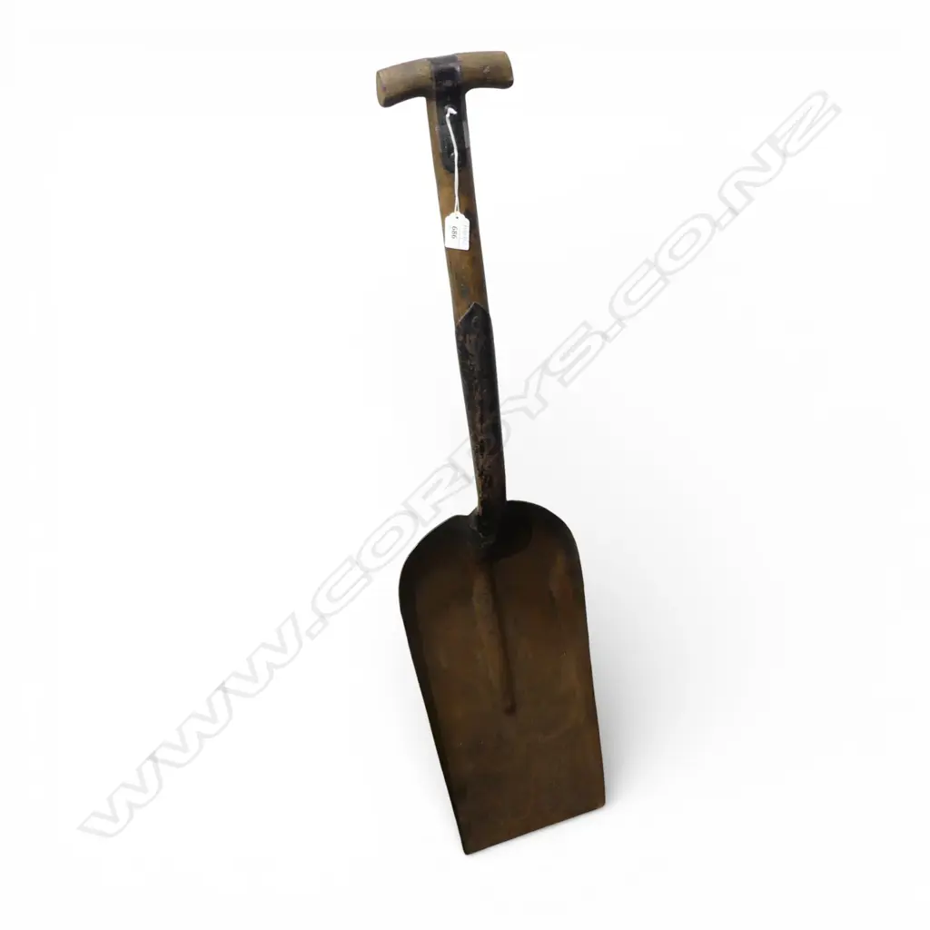 VINTAGE COAL SHOVEL EX. TRAIN FIREMAN L.990mm Image 1++