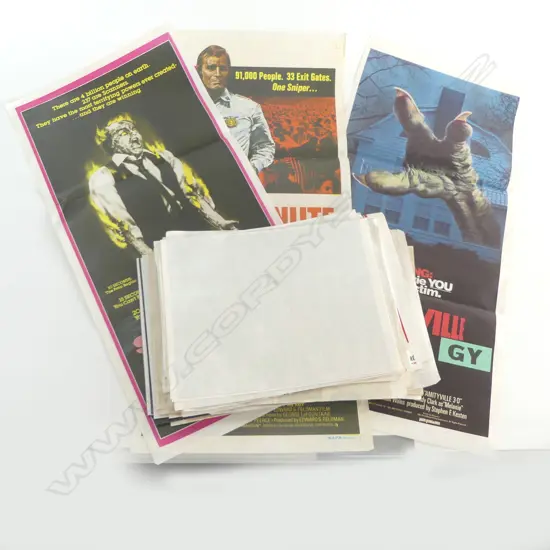 ASST. VINTAGE FILM POSTERS; AMITYVILLE III, TWO-MINUTE WARNING, NORTH SEA HIJACK ETC