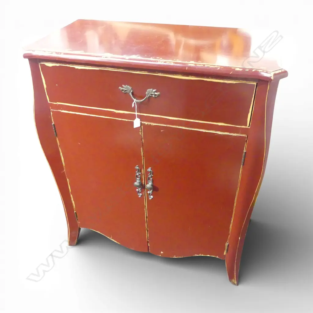 RED PAINTED CABINET 900x450x1050mm Image 1++