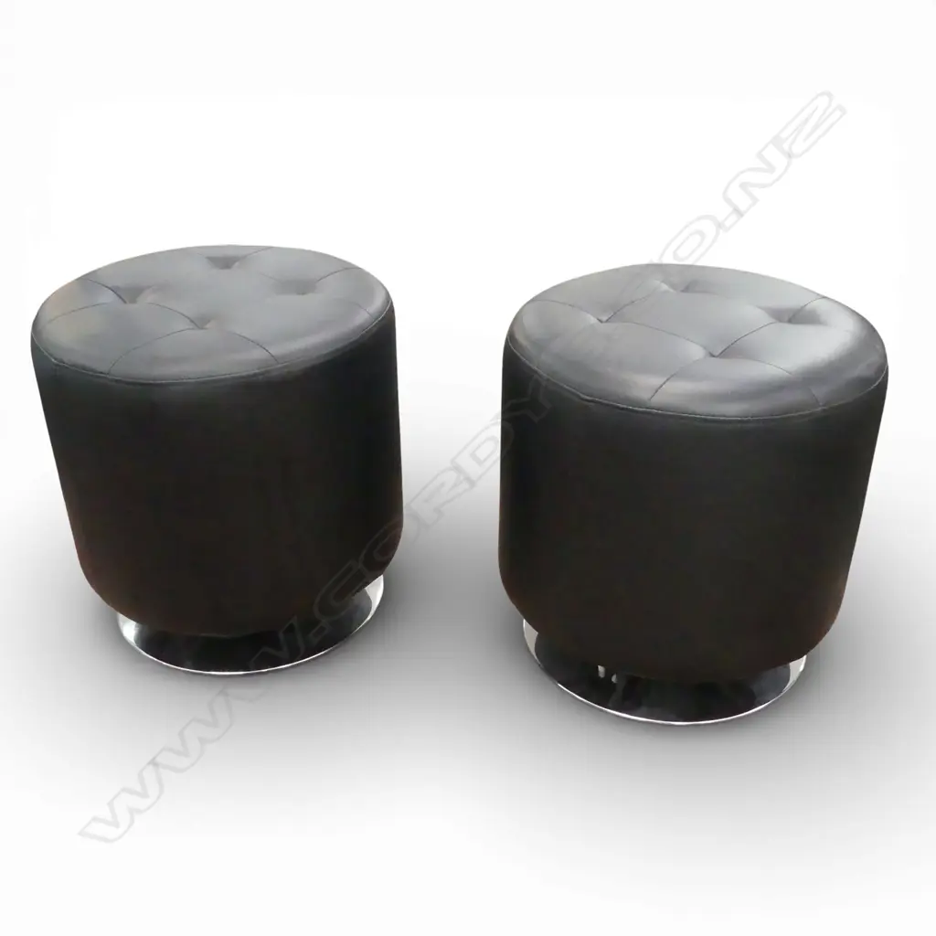 PR VINYL SWIVEL STOOLS H.460mm Image 1++