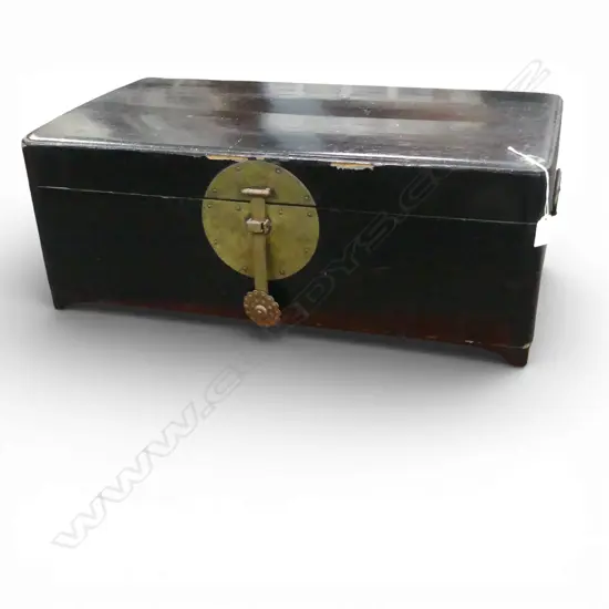 2 ORIENTAL LACQUER CONTAINERS W.660mm