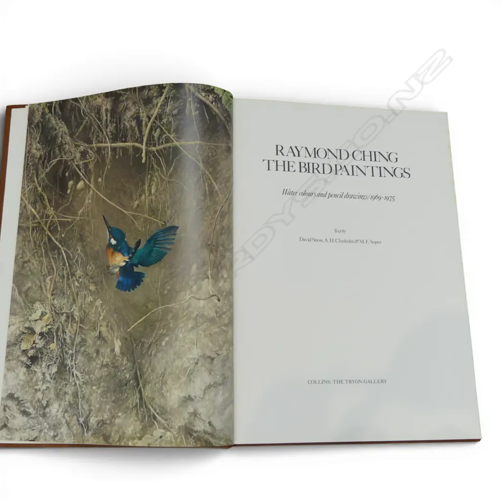 CASED ART BOOK 'RAYMOND CHING / THE BIRD PAINTINGS' COLLINS 1978 No.138 SIGNED 480x340mm Image 1++