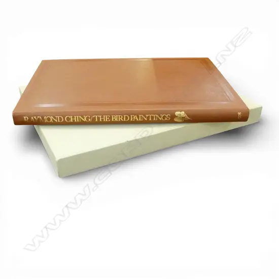 CASED ART BOOK 'RAYMOND CHING / THE BIRD PAINTINGS' COLLINS 1978 No.138 SIGNED 480x340mm