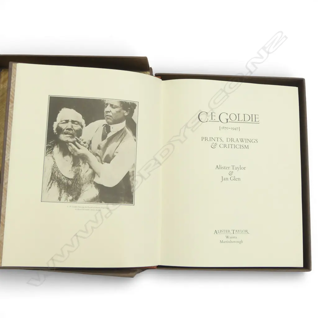 CASED ART BOOK 'C. F. GOLDIE / PRINTS, DRAWINGS & CRITICISM' ALISTER TAYLOR 1979 370x300mm Image 1++