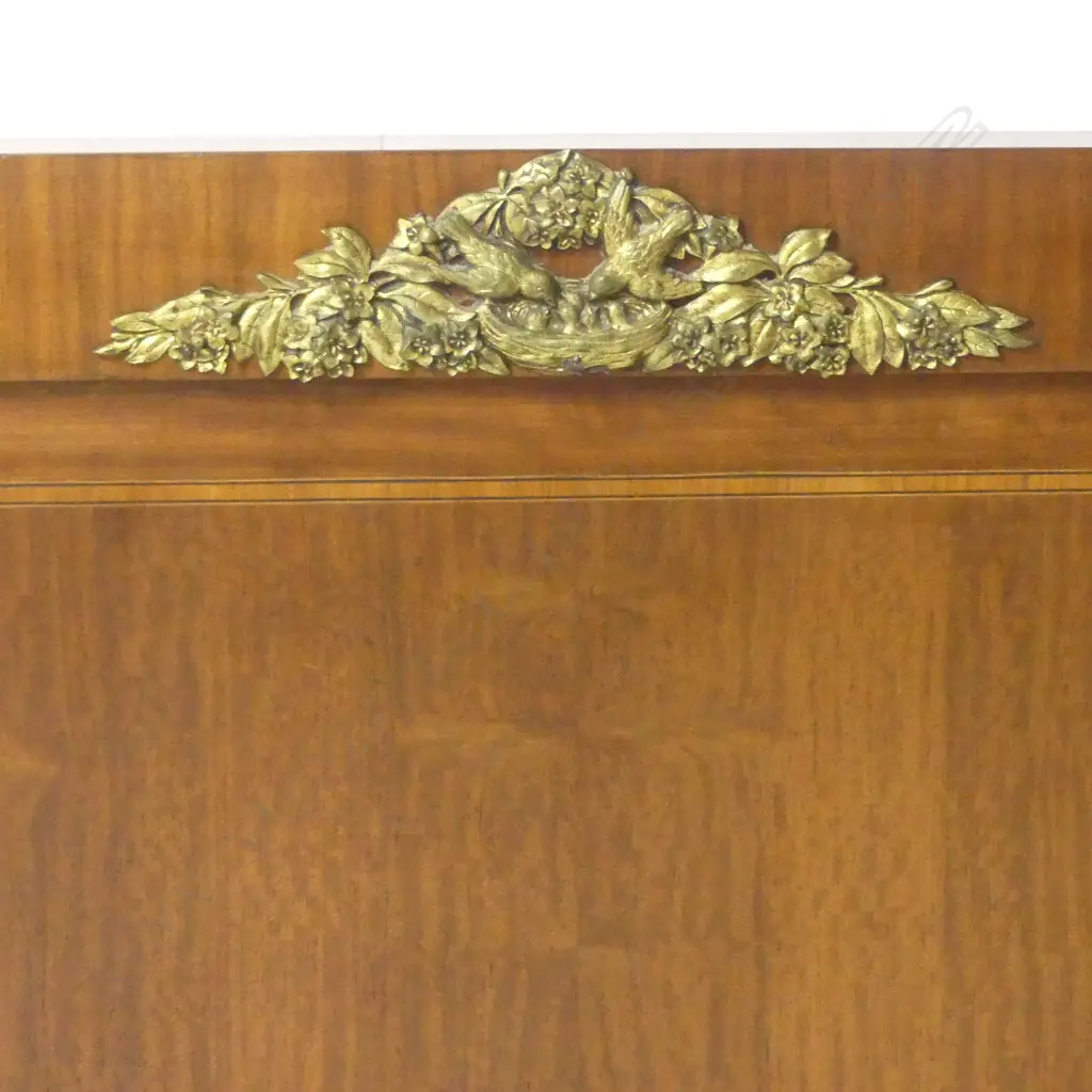 MODERN FRENCH STYLE QUEEN FRAME with MATTRESS ex JOHN STEPHENS Image 1++