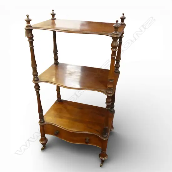 VICTORIAN MAHOGANY 3 TIER WHAT NOT 550x375x1065mm