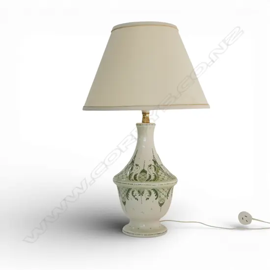 ITALIAN TABLE LAMP, 'VINCI ITALY' TO BASE, H.665mm