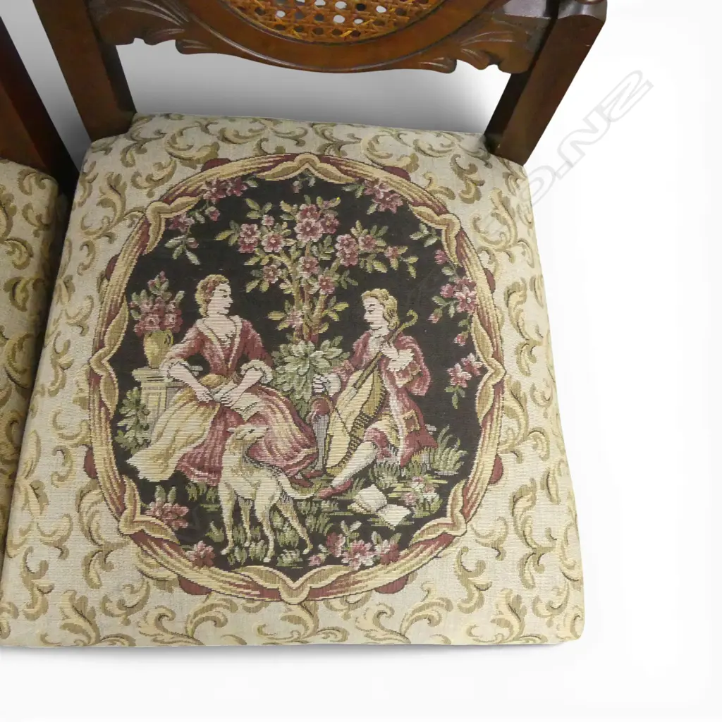 2 JACOBEAN STYLE DINING CHAIRS Image 1++