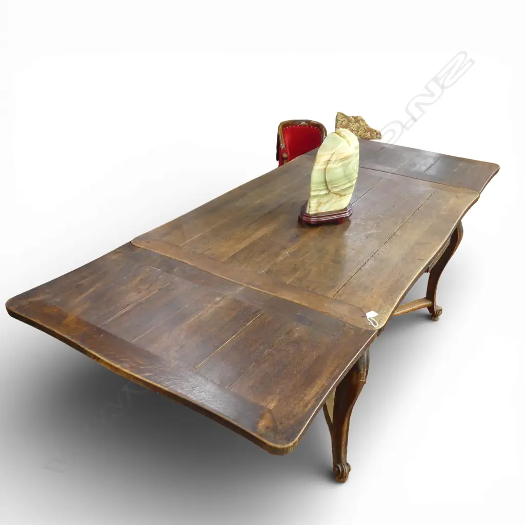 FRENCH PLANK TOP EXTENSION DINING TABLE 1400x1000x740mm EACH LEAF ADDS 530mm Image 1++