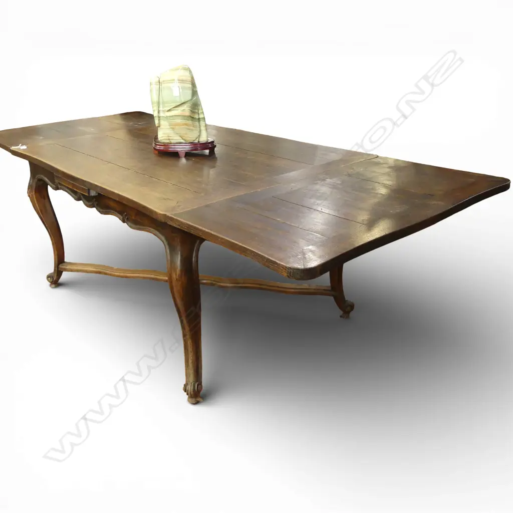 FRENCH PLANK TOP EXTENSION DINING TABLE 1400x1000x740mm EACH LEAF ADDS 530mm Image 1++