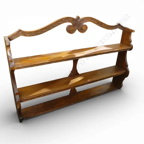 MAHOGANY WALL SHELF 1300x215x930mm