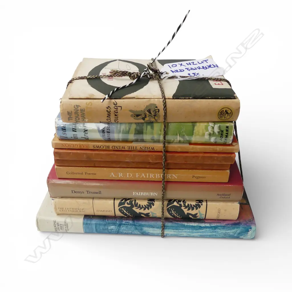 10 NZ LITERATURE BOOKS; FAIRBURN ETC Image 1++