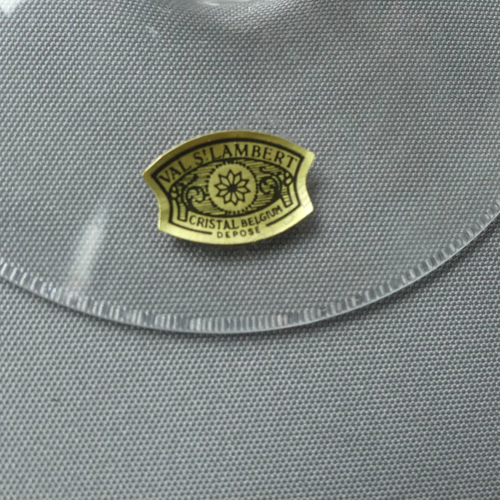 VAL 3 SAINT LAMBERT TALL ART CRYSTAL GOBLETS H.435mm Image 1++