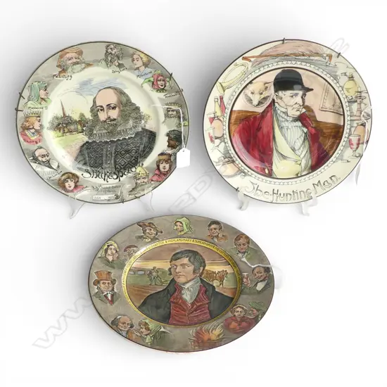 3 R/D RACK PLATES THE HUNTINGMAN SHAKESEAR & BURNS DIA270MM