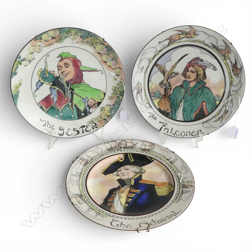 3 R/D RACK PLATES THE ADMIRAL THE FALCONER  THE JESTOR DIA 270MM Image 1++