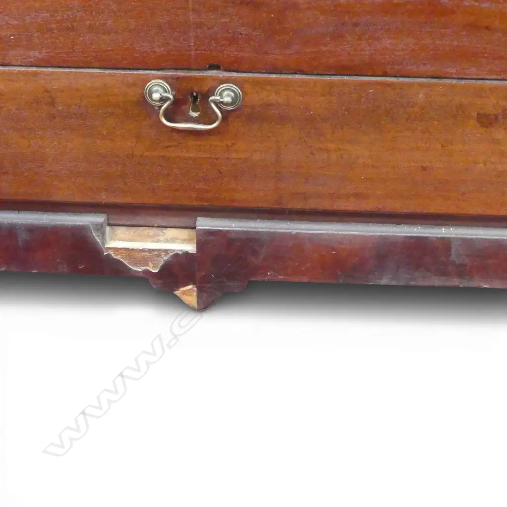 OLD MAHOGANY BLANKET BOX 1250x600x920mm SOME FAULTS Image 1++