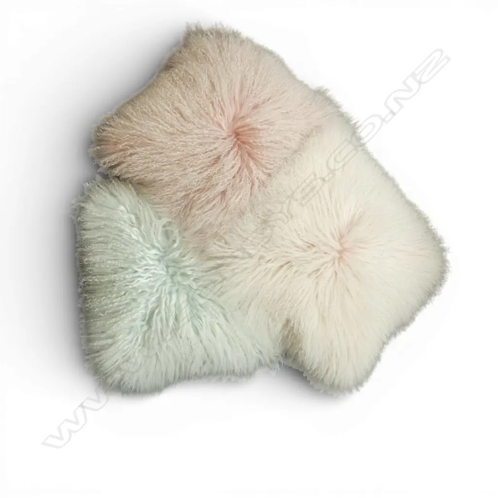 3 SHEEP SKIN CUSHIONS 500x500mm Image 1++