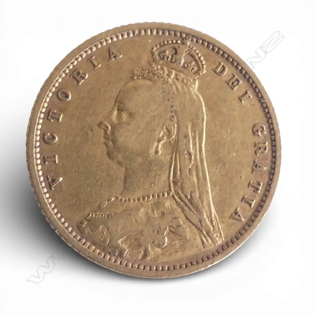 VICTORIAN 1891 GOLD HALF SOVEREIGN Image 1++