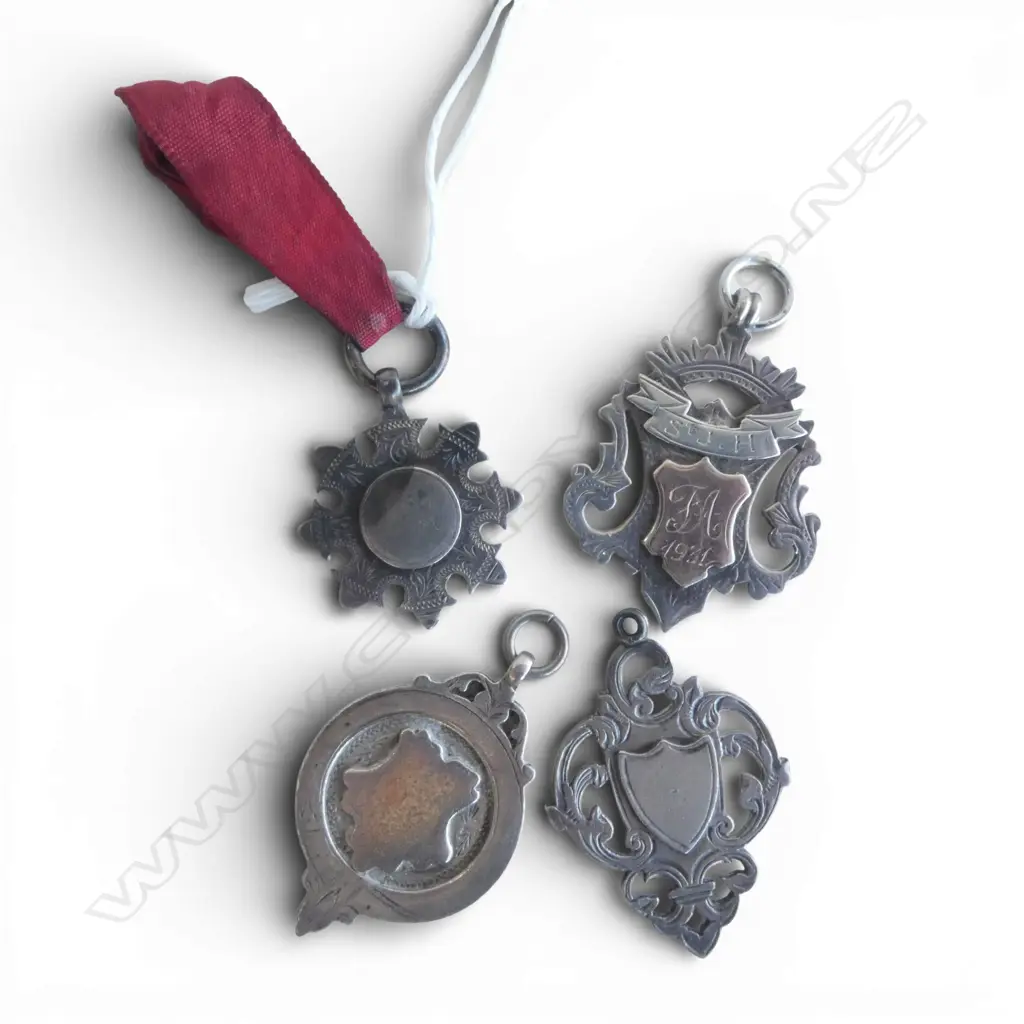 4 STG SILVER MEDALS, 31gms Image 1++