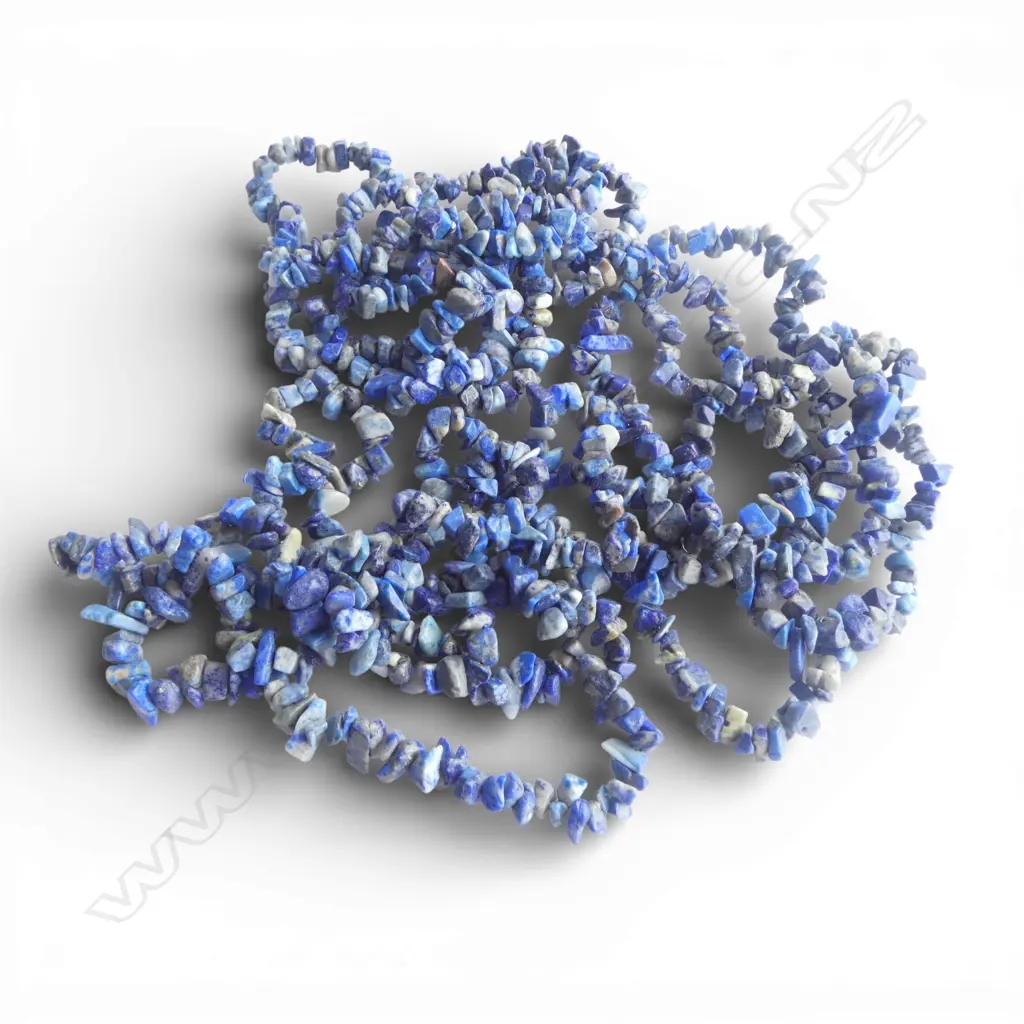 3 LAPIS CHIP NECKLACES Image 1++